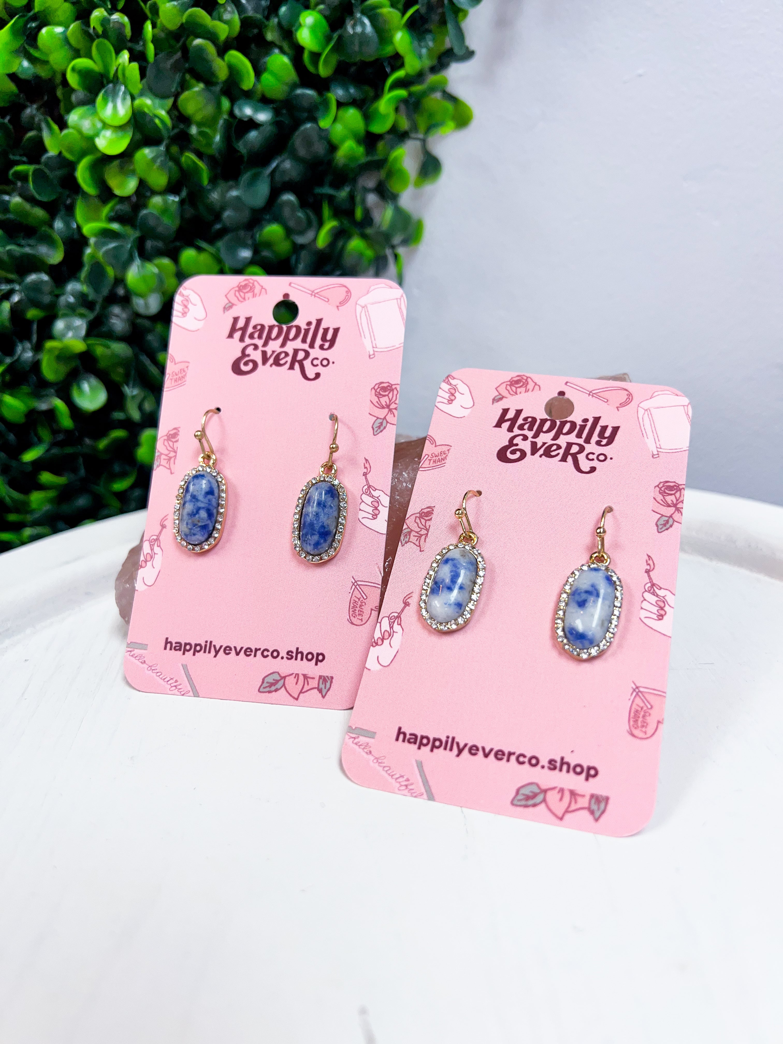 Sparkling Oasis Earrings in Sodalite