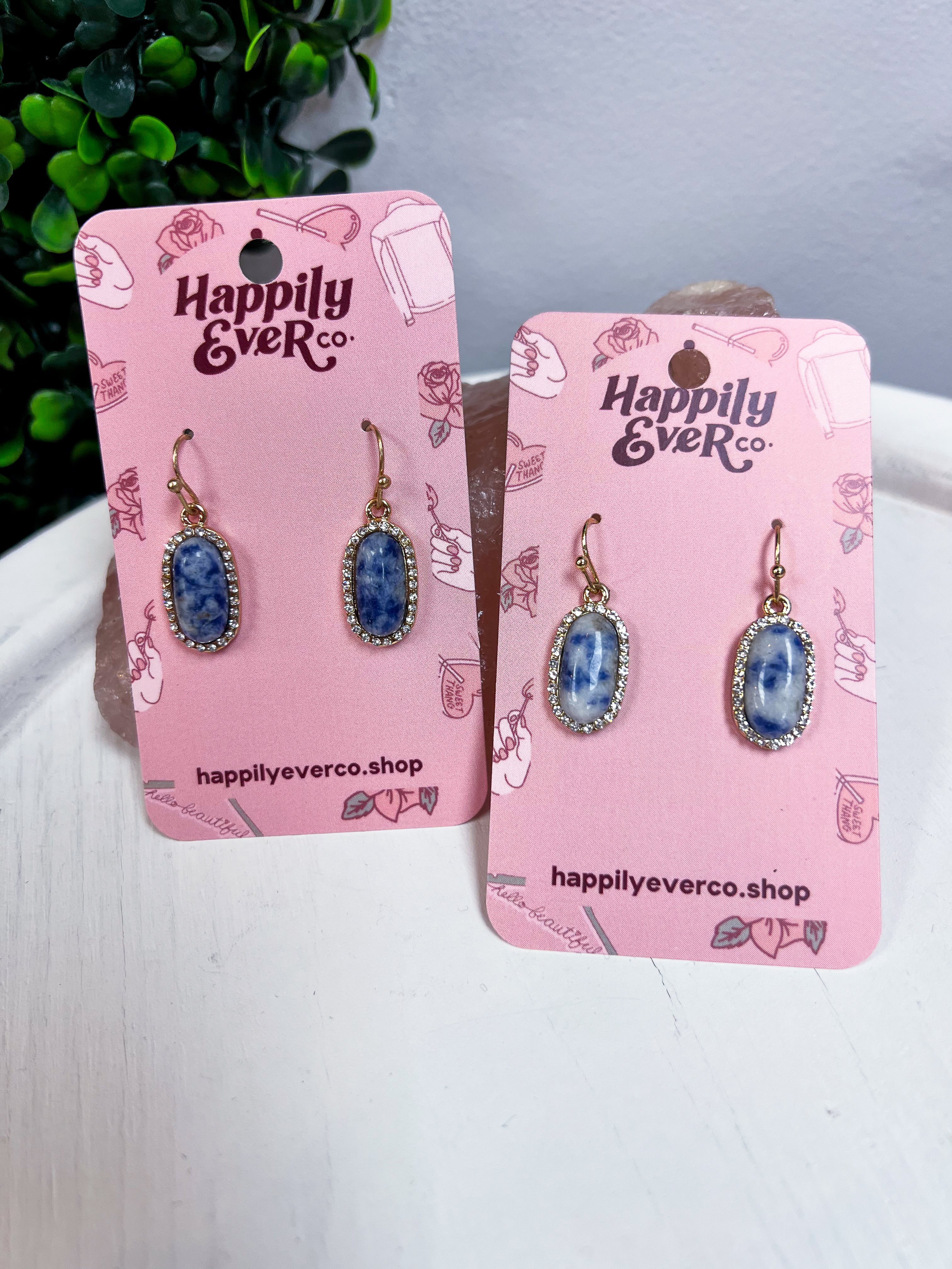 Sparkling Oasis Earrings in Sodalite