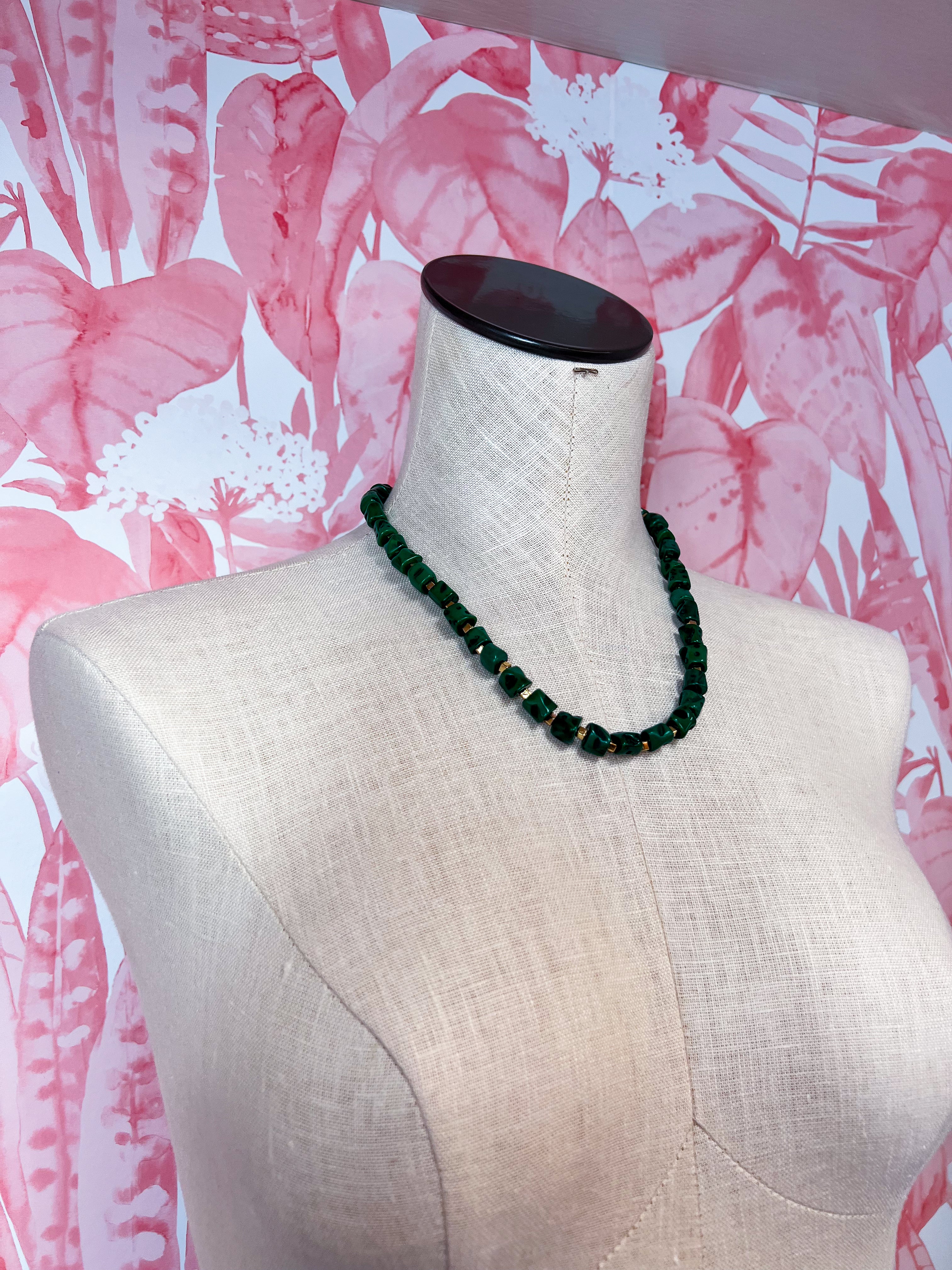 Myra | Green Fork Necklace