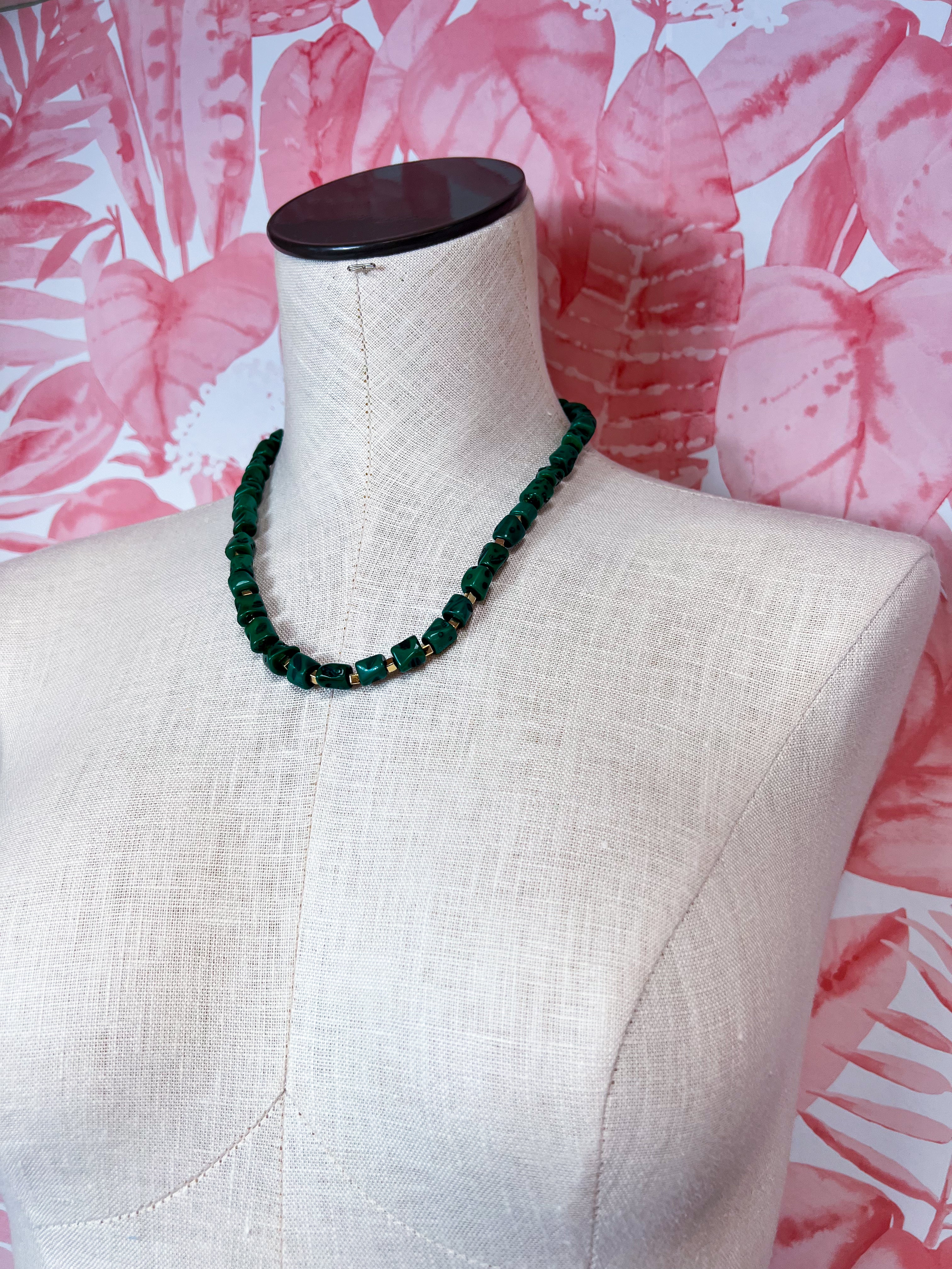 Myra | Green Fork Necklace