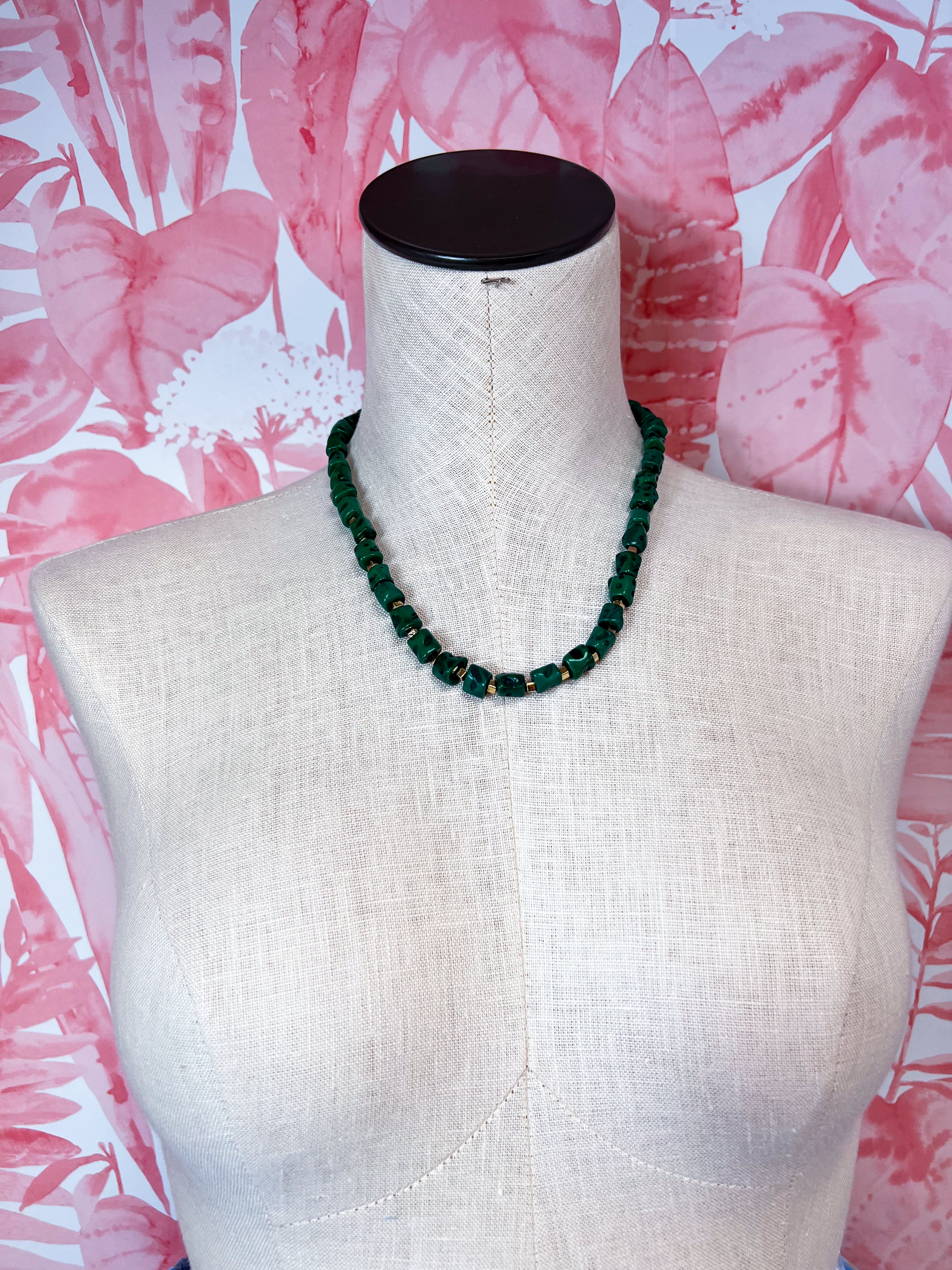 Myra | Green Fork Necklace