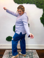 Lavender Lovin’ Collared Sweater