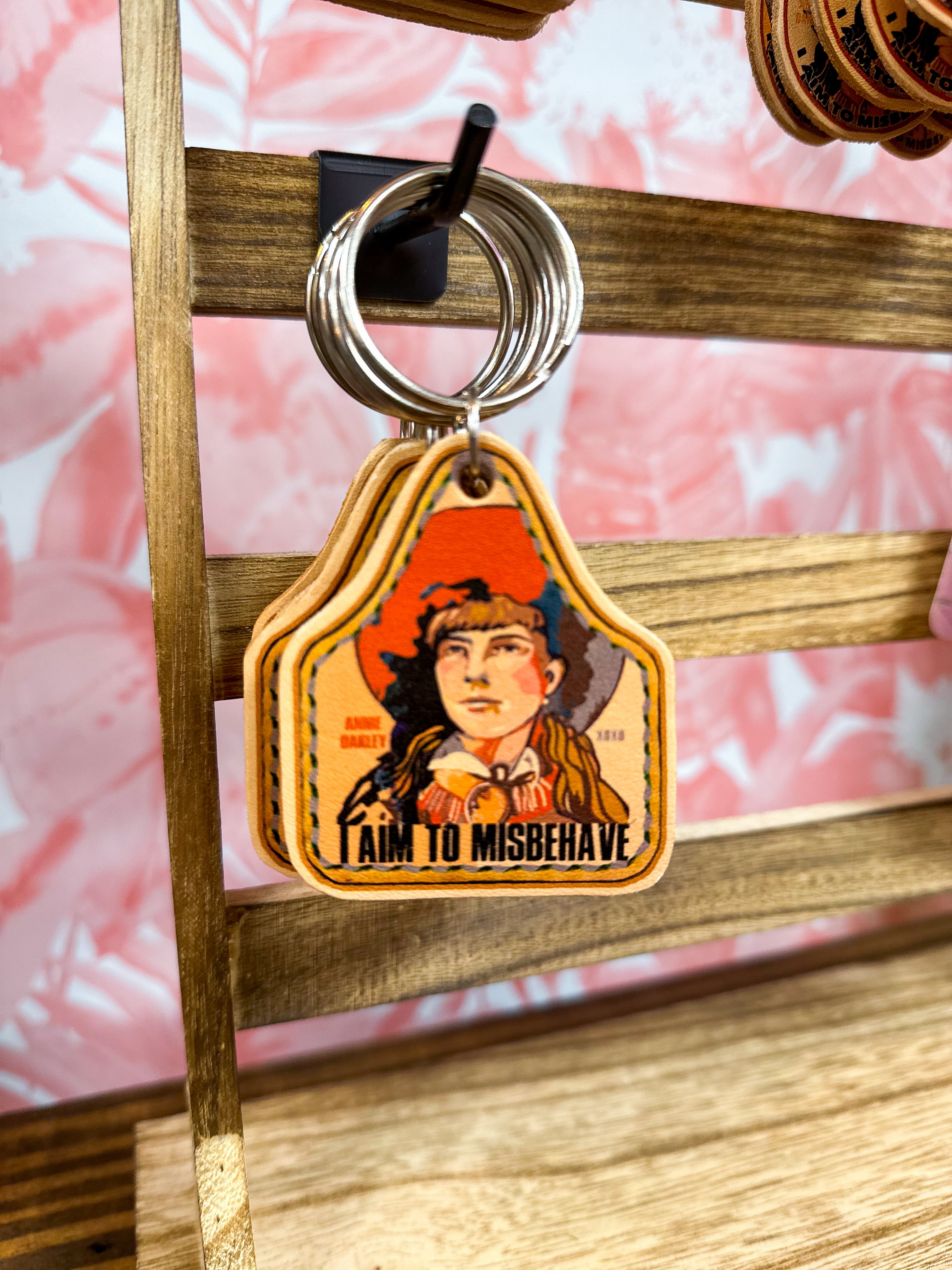 Annie Oakley Tag Keyring *FINAL SALE*