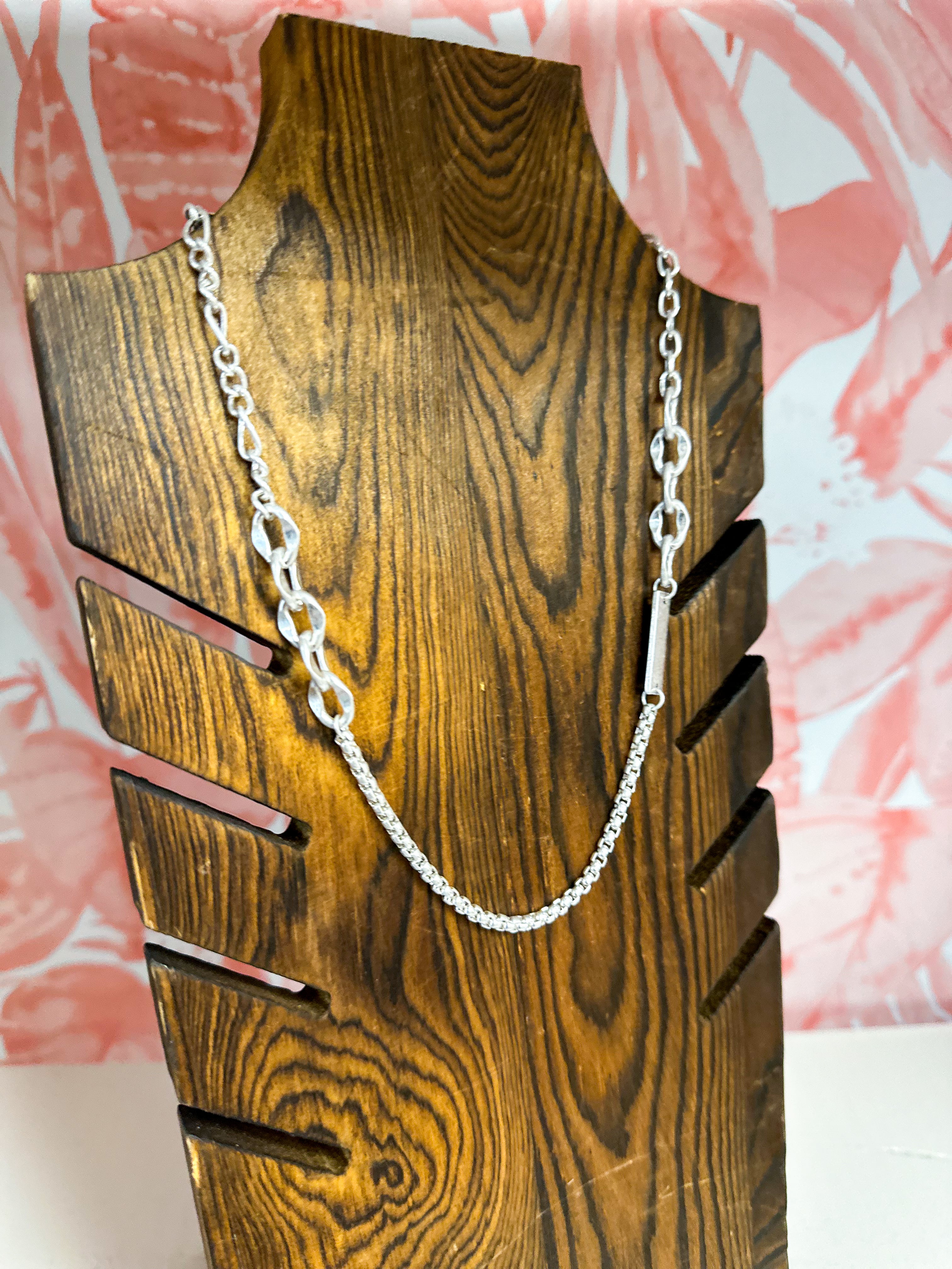 Chunky Mixed Chain Necklace *Final Sale*
