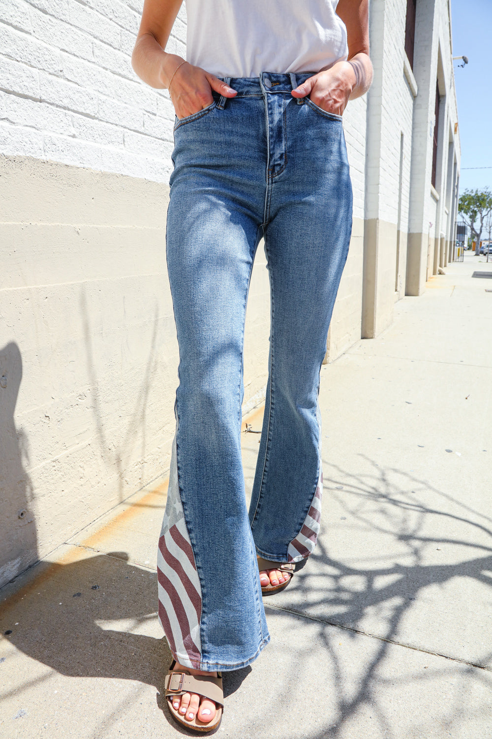 High Rise America Panel Flare Judy Blue Jeans