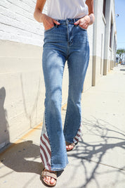 High Rise America Panel Flare Judy Blue Jeans