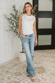 Mid Rise Vintage Wash Bootcut Judy Blue Jeans