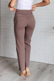 Dear Scarlett Magic Straight Pants in Dark Mocha