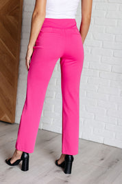 Dear Scarlett Magic Straight Pants in Hot Pink