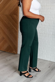 Dear Scarlett Magic Straight Pants in Hunter Green