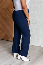 Dear Scarlett Magic Straight Pants in Navy