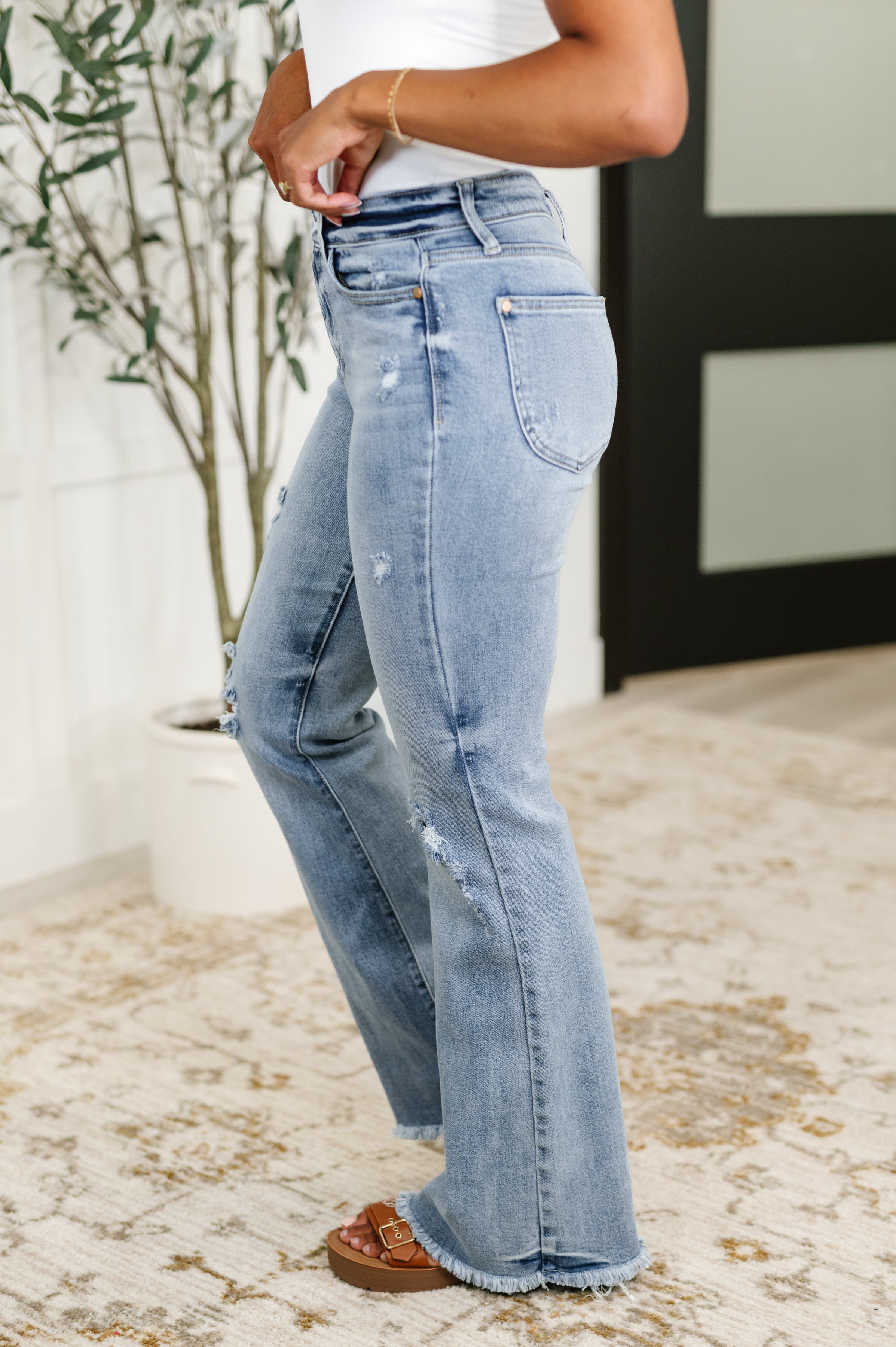 High Rise Shield Pocket Flare Judy Blue Jeans
