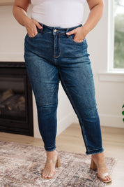 High Rise Release Hem Slim Relaxed Judy Blue Jeans