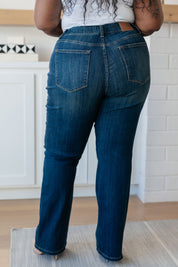 High Rise Pull On Slim Bootcut Judy Blue Jeans
