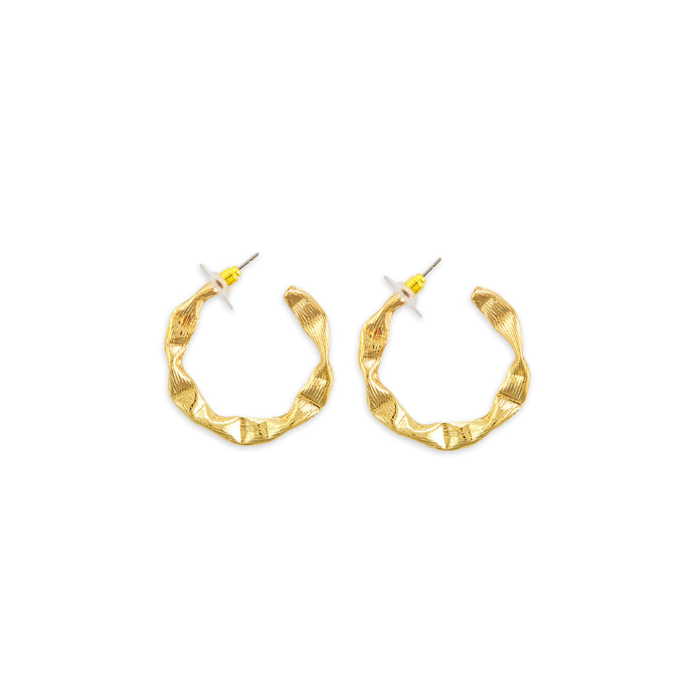 Myra | Golden Sunrise Hoop Earrings