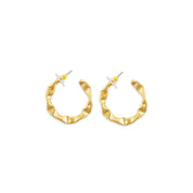 Myra | Golden Sunrise Hoop Earrings