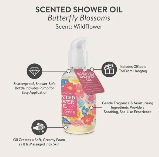 Butterfly Blossoms Scented Shower Oil