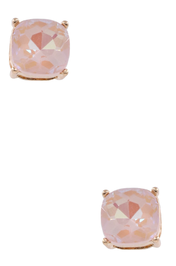 Glass Jewel Stud Earrings *Final Sale*