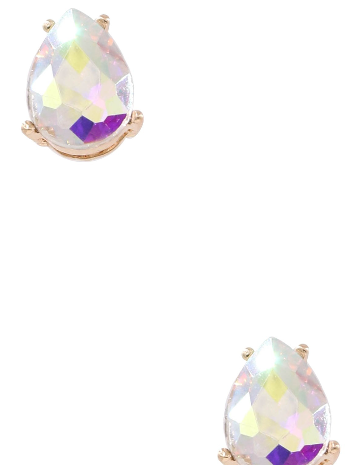 Glass Jewel Teardrop Earrings *Final Sale*