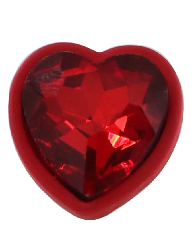 Glass Jewel Heart Earrings *Final Sale*