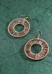 Splashed Color Hoop Earrings *Final Sale*