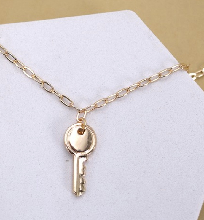 Mini Key Link Chain Necklace *Final Sale*