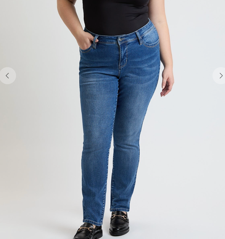 Steady Style Straight Leg Jeans RFM in Medium Wash*25% OFF* FINAL SALE*