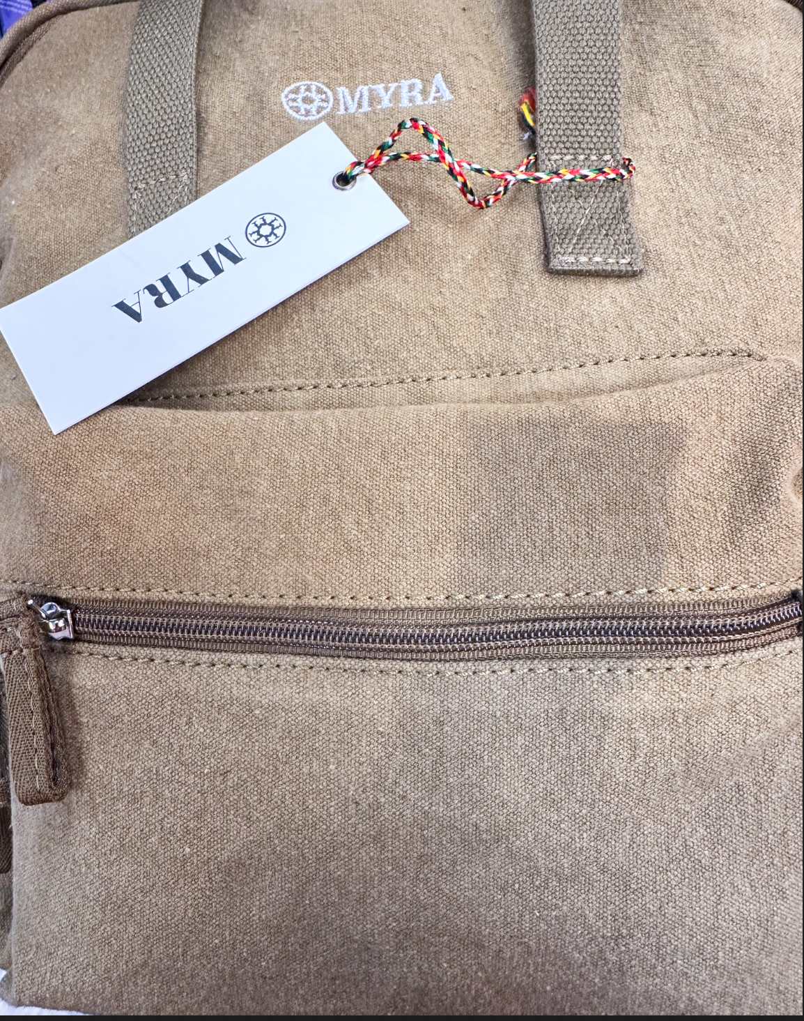 Myra | Pioneer Trek Canvas Backpack Bag in Rust Tan *FINAL SALE*