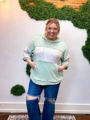 Meadow Morning Patchwork Hoodie