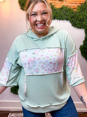 Meadow Morning Patchwork Hoodie