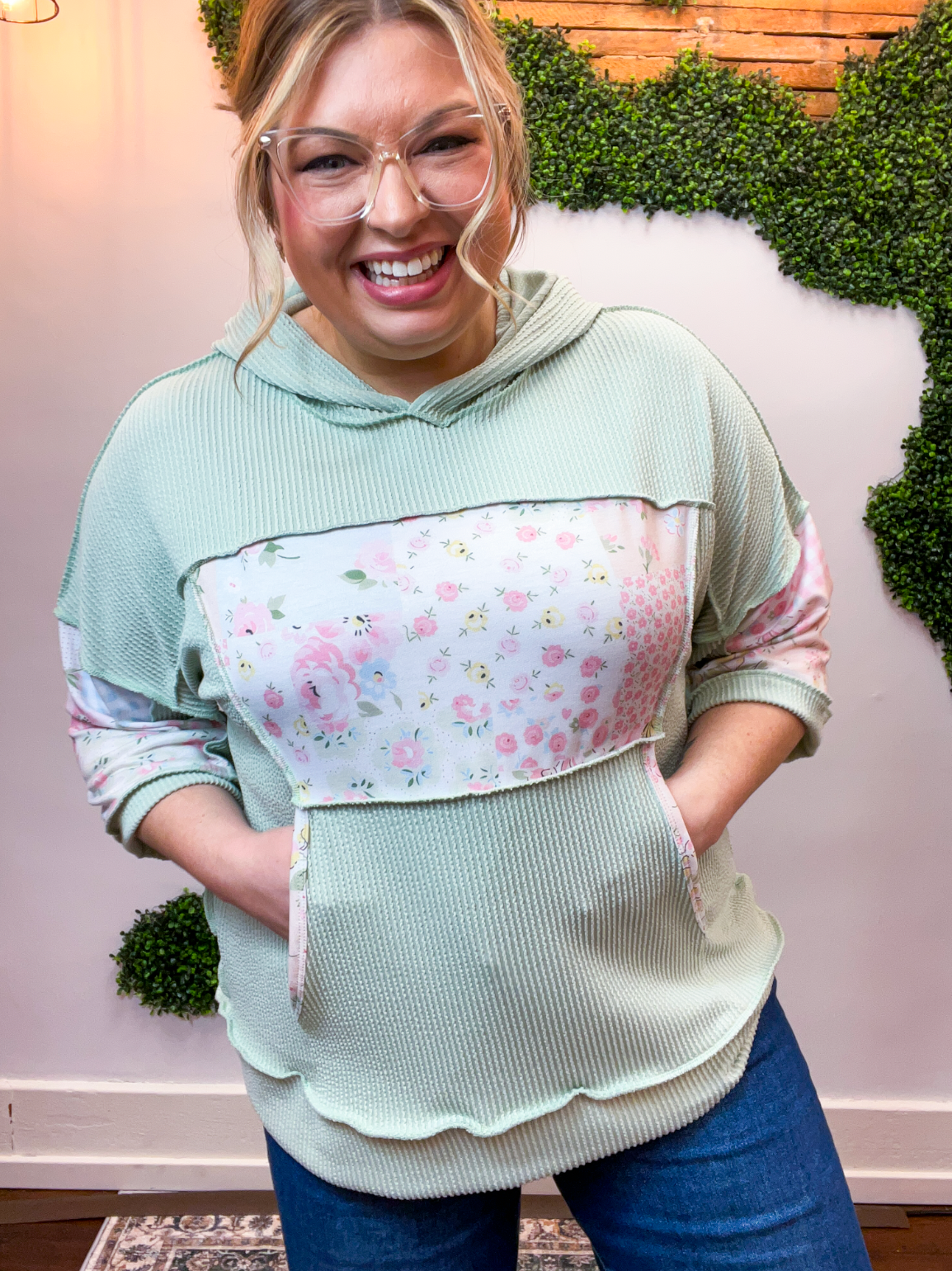 Meadow Morning Patchwork Hoodie