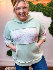 Meadow Morning Patchwork Hoodie