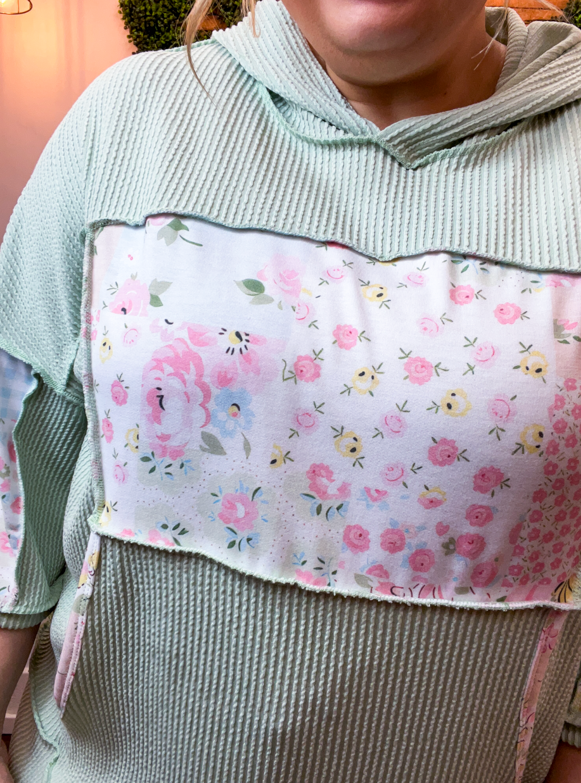 Meadow Morning Patchwork Hoodie