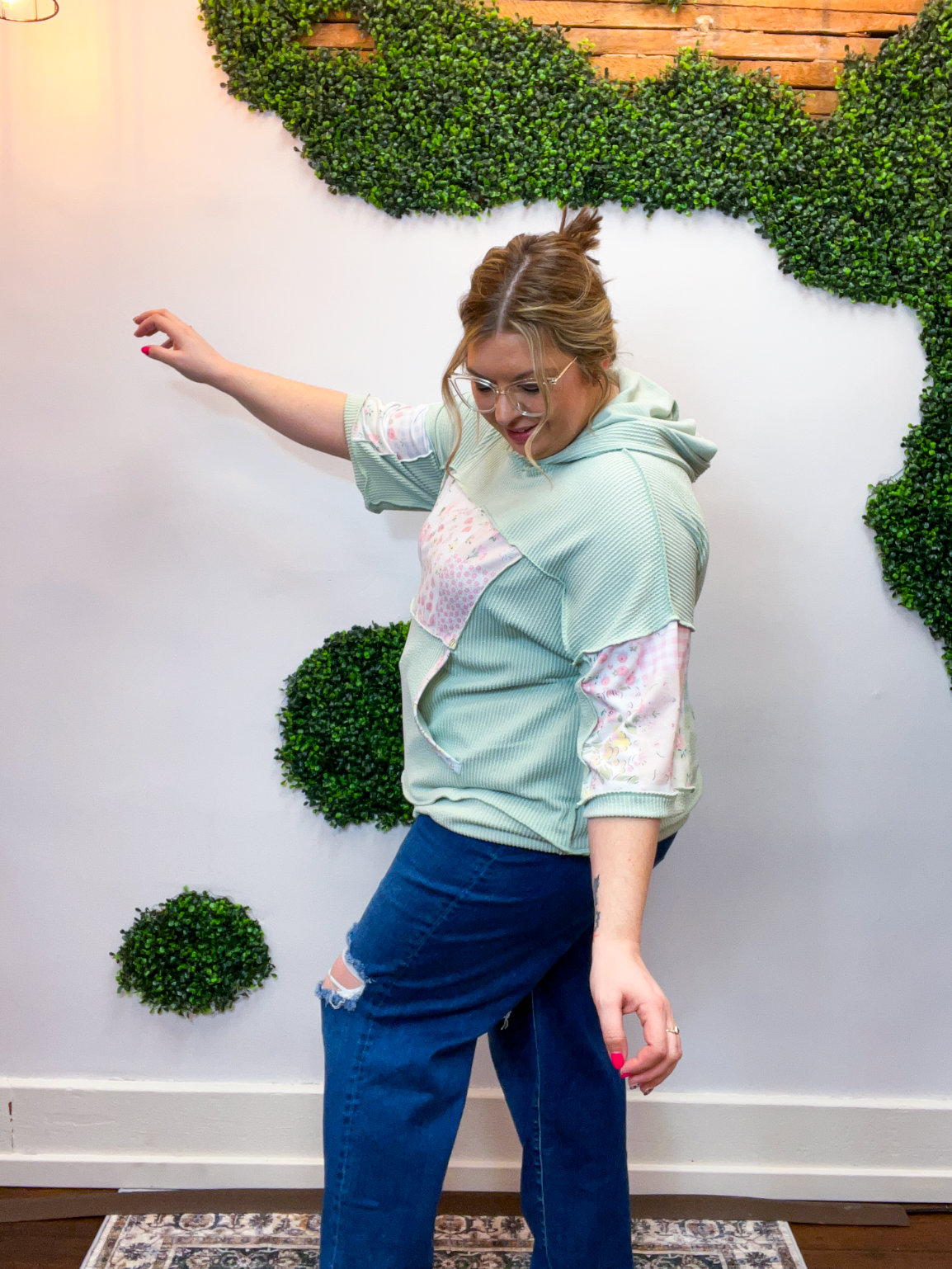 Meadow Morning Patchwork Hoodie