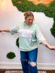 Meadow Morning Patchwork Hoodie