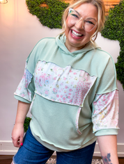 Meadow Morning Patchwork Hoodie