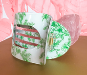 Jumbo Floral Lay Flat Oval Hair Claw Clip