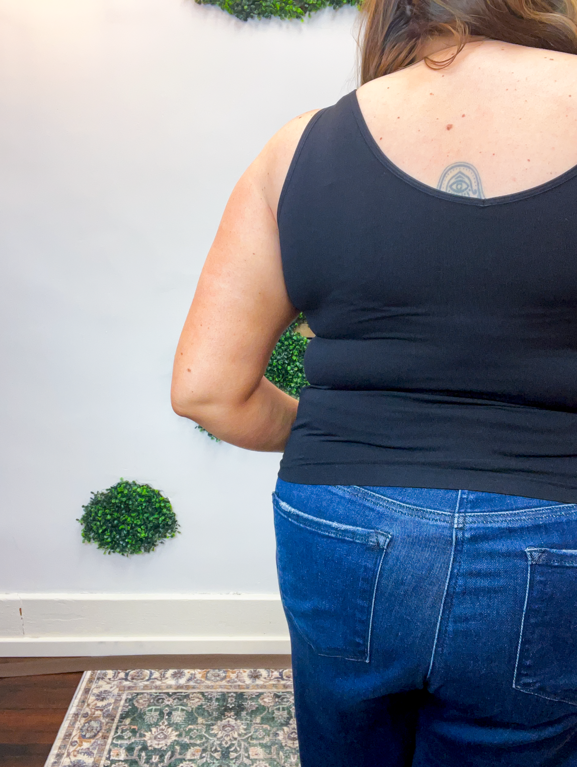 Under It All Seamless Tank in Black