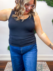 Under It All Seamless Tank in Black