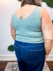 Well Defined Seamless Tank in Smoky Sage