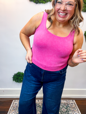 Well Defined Seamless Tank in Fuchsia