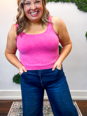 Well Defined Seamless Tank in Fuchsia
