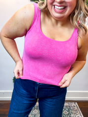 Well Defined Seamless Tank in Fuchsia