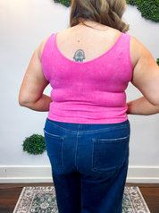 Well Defined Seamless Tank in Fuchsia