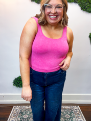 Well Defined Seamless Tank in Fuchsia