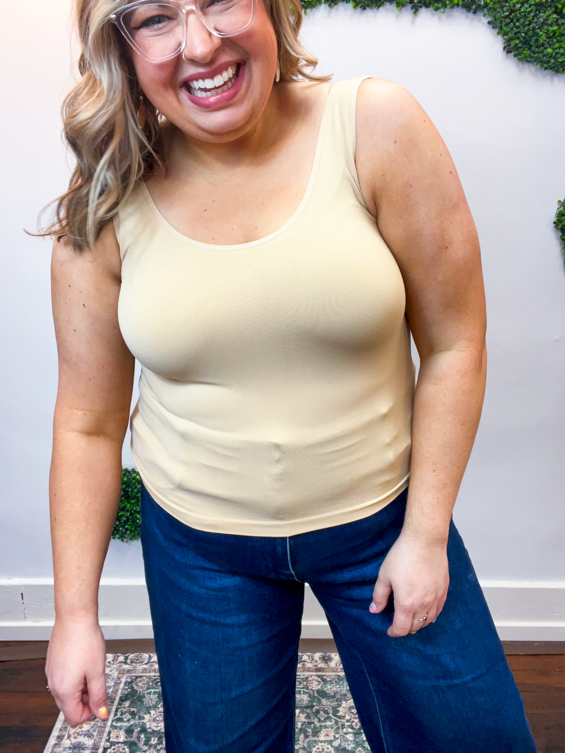 Under It All Seamless Tank in Nude