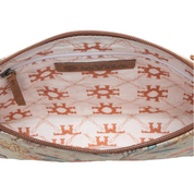 Myra | Wildflower Trail Cotton & Leather Crossbody Bag in Sunlit Bloom *FINAL SALE*