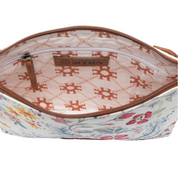 Myra | Wildflower Trail Cotton & Leather Crossbody Bag in Spring Sand *FINAL SALE*