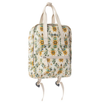 Myra | Pine Meadow Cotton & Leather Crossbody Bag in Mustard Cream *FINAL SALE*