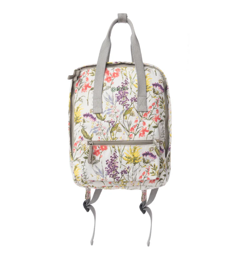 Myra | Pine Meadow Cotton & Leather Crossbody Bag in Garden White *FINAL SALE*